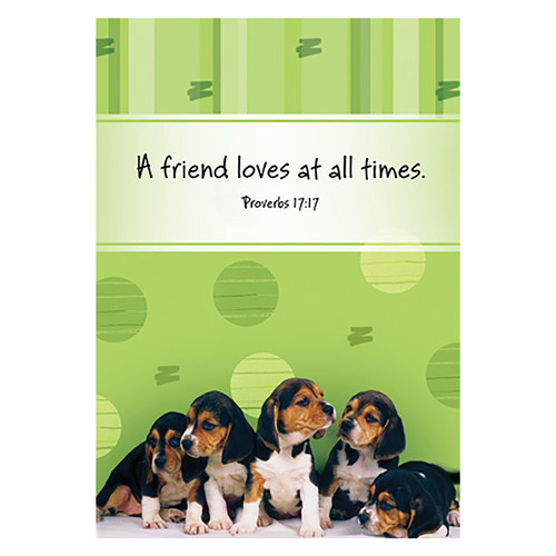 A Friend Loves at all Times, Prov 17:17 Notepad - Christian Art Gifts